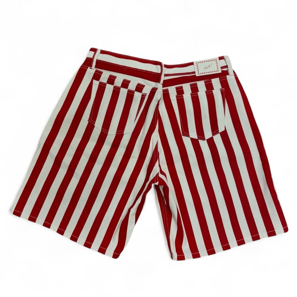 NWT Lisa Says Gah Red Striped Shiloh Pomodoro Shorts